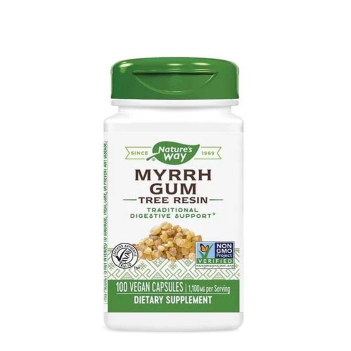 СМИРНА смола капсули 550 мг 100 броя / NATURE&#039;S WAY MYRRH GUM