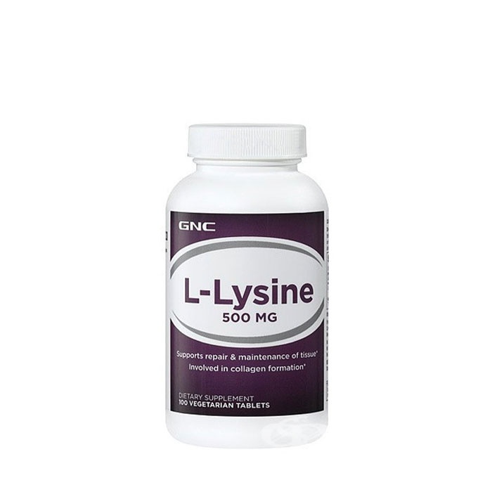 L-ЛИЗИН таблетки 500 мг. 100 броя / GNC L - LYZINE