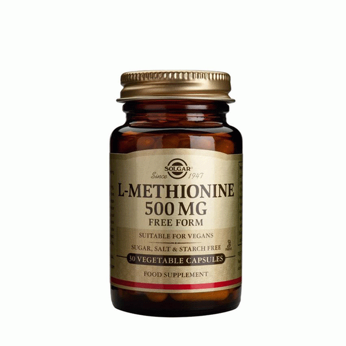 СОЛГАР L-МЕТИОНИН капсули 500 мг. 30 броя / SOLGAR L-METHIONINE ...