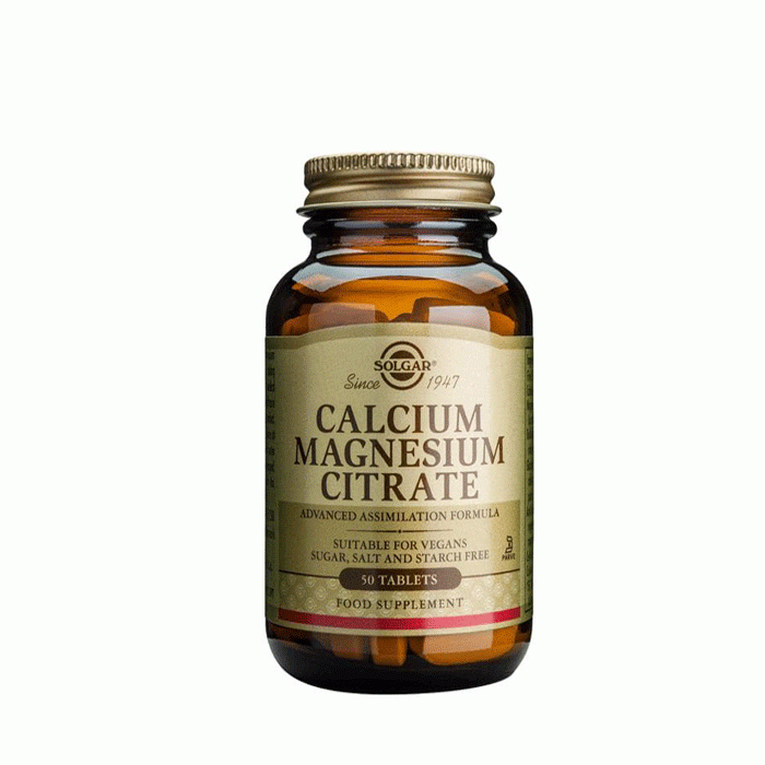 СОЛГАР КАЛЦИЙ МАГНЕЗИЙ ЦИТРАТ таблетки 50 броя / SOLGAR CALCIUM ...