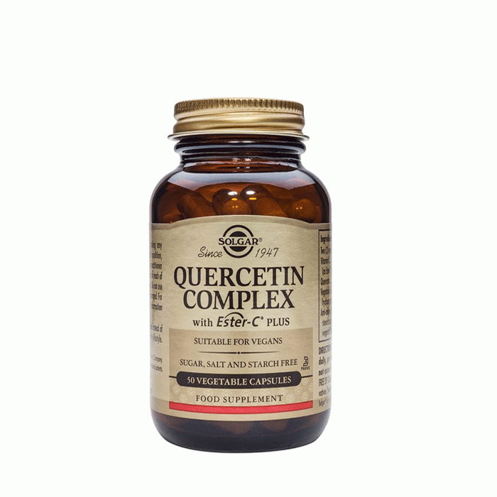 СОЛГАР КВЕРЦЕТИН КОМПЛЕКС капсули 50 броя / SOLGAR QUERCETIN COMPLEX ...