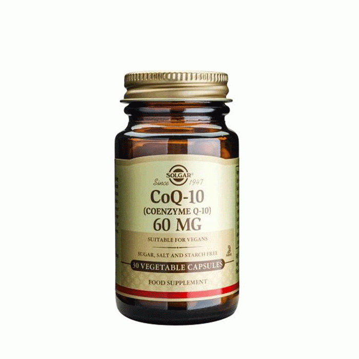 СОЛГАР КОЕНЗИМ Q10 капсули 60 мг. 30 броя / SOLGAR COENZYME Q10
