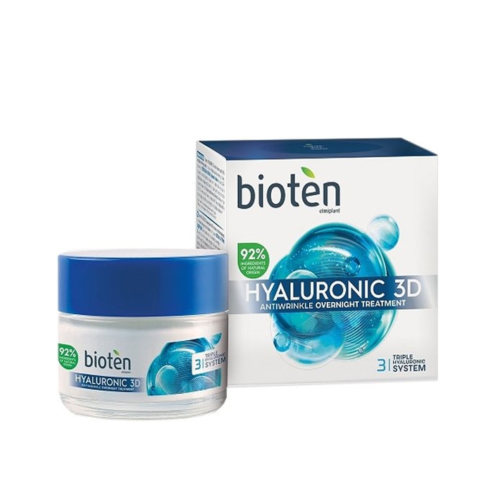 БИОТЕН ХИАЛУРОНИК 3D НОЩЕН КРЕМ 50 мл. / BIOTEN HYALURONIC OVERNIGHT CREAM