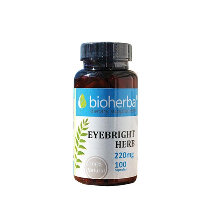 БИОХЕРБА ОЧАНКА капсули 220 мг. 100 броя / BIOHERBA EYEBRIGHT HERB