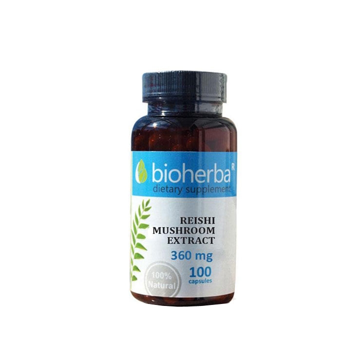 БИОХЕРБА РЕЙШИ ЕКСТРАКТ капсули 360 мг. 100 броя / BIOHERBA REISHI MUSHROOM EXTRACT
