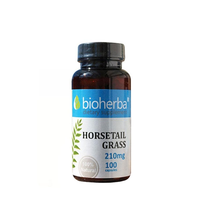 БИОХЕРБА ХВОЩ капсули 210 мг. 100 броя / BIOHERBA HORSETAIL GRASS