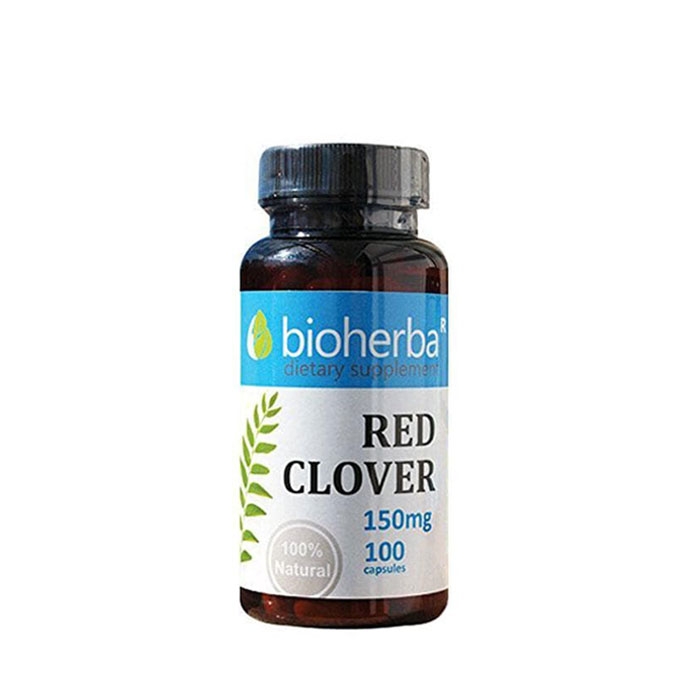 БИОХЕРБА ЧЕРВЕНА ДЕТЕЛИНА капсули 150 мг. 100 броя / BIOHERBA RED CLOVER