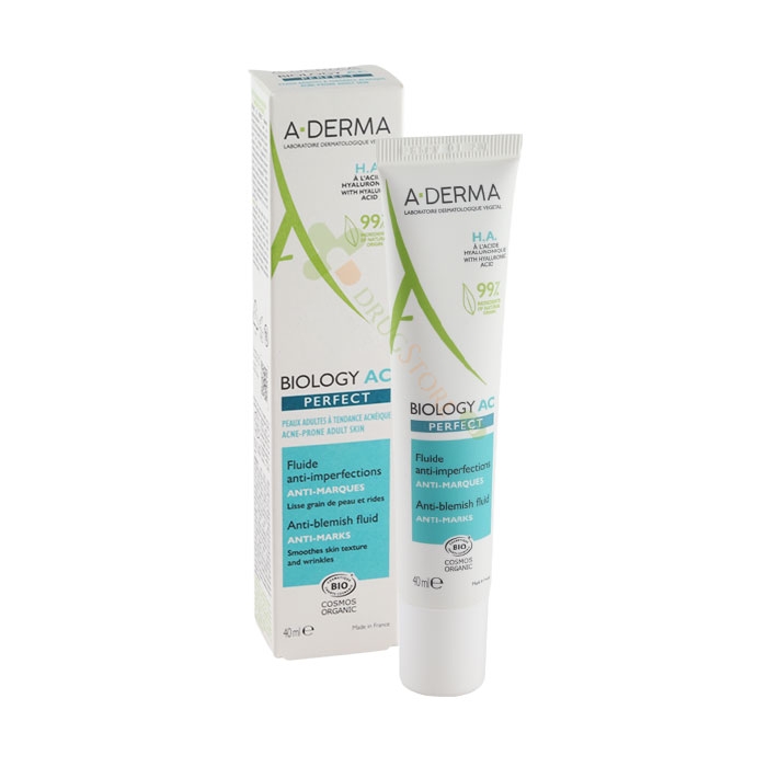 А-ДЕРМА БИОЛОДЖИ AC ПЕРФЕКТ ФЛУИД СРЕЩУ НЕСЪВЪРШЕНСТВА 40 мл / A-DERMA BIOLOGY AC PERFECT ANTI-BLEMISH FLUID
