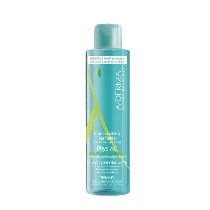 А-ДЕРМА ФИЗ-АС ПОЧИСТВАЩА МИЦЕЛАРНА ВОДА 200 мл. / A-DERMA PHYS-AC PURIFYING MICELLAR WATER