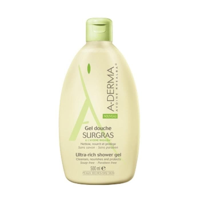 A-DERMA СВРЪХОБОГАТЕН ДУШ ГЕЛ ЗА СУХА КОЖА 500 мл. / A-DERMA SURGRAS ULTRA-RICH SHOWER GEL