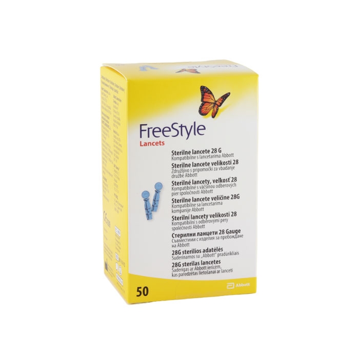 ФРИ СТАЙЛ СТЕРИЛНИ ЛАНЦЕТИ 28G 50 броя / ABBOTT FREESTYLE STERILE LANCETS 28 G