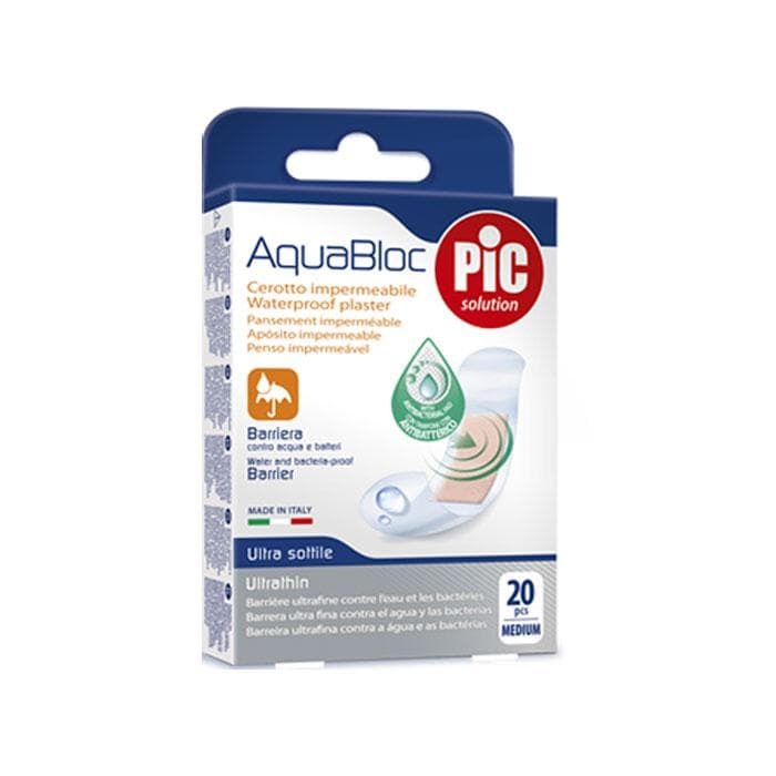 ВОДОУСТОЙЧИВ ПЛАСТИР АКВАБЛОК 20 броя / PIC AGUABLOC PLASTERS