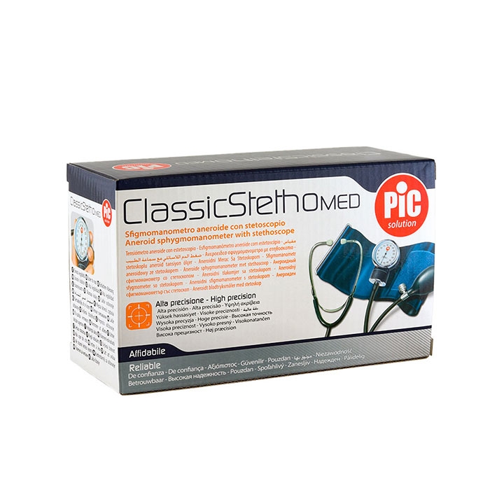АНЕРОИДЕН АПАРАТ ЗА КРЪВНО НАЛЯГАНЕ СЪС СТЕТОСКОП / PIC SOLUTION ANEROID SPHYGMOMANOMETER WITH STETHOSCOPE