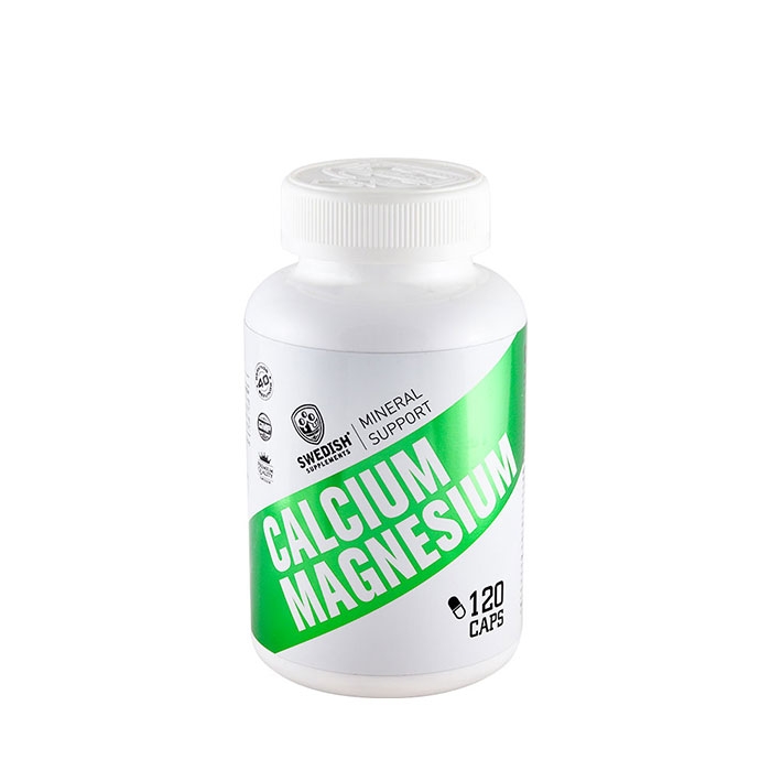 КАЛЦИЙ + МАГНЕЗИЙ капсули 120 броя / SWEDISH SUPPLEMENTS CALCIUM + MAGNESIUM