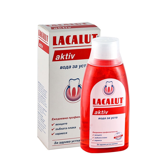 ВОДА ЗА УСТА ЛАКАЛУТ АКТИВ 300 мл / NATUR PRODUCT LACALUT ACTIV MOUTH WASH
