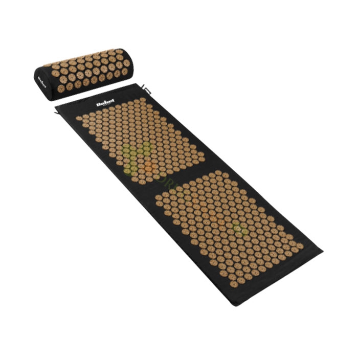 АКУПРЕСУРНО КИЛИМЧЕ ХХЛ С ВЪЗГЛАВНИЦА - ЧЕРНО И ЗЛАТИСТО / CHINESE GOODS ACCUPRESSURE SET XXL WITH PILLOW - BLACK AND GOLD