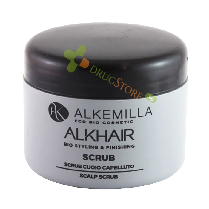 АЛКЕМИЛА БИО ЕКСФОЛИАНТ ЗА СКАЛП ЗА СКАЛП 125 мл / ALKEMILLA ECO BIO COSMETIC ALKHAIR BIO STYLING AND FINISHING SCALP SCRUB