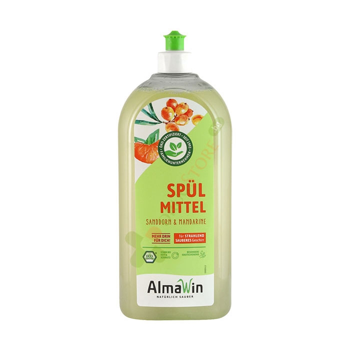 АЛМАВИН ПРЕПАРАТ ЗА РЪЧНО МИЕНЕ НА СЪДОВЕ С МАНДАРИНА 1 л / ALMAWIN DISH DETERGENT WITH TANGERINE
