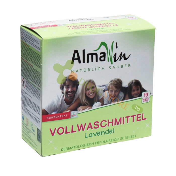 ALMAWIN БИОЛОГИЧЕН ПРАХ ЗА ЗАМЪРСЕНО ПРАНЕ – концентрат 1080 г / ALMAWIN BIO WASHING POWDER FOR HEAVILY GRIMY CLOTHES