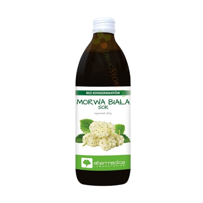 АЛТЕР МЕДИКА БЯЛА ЧЕРНИЦА + ВИТАМИН C сок 500 мл / ALTER MEDICA WHITE BLUEBERRY + VITAMIN C
