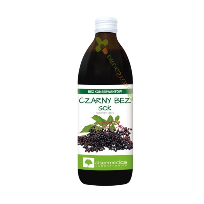 АЛТЕР МЕДИКА СОК ОТ ЧЕРЕН БЪЗ + ВИТАМИН C 500 мл / ALTER MEDICA BLACK ELDERBERRY JUICE + VITAMIN C