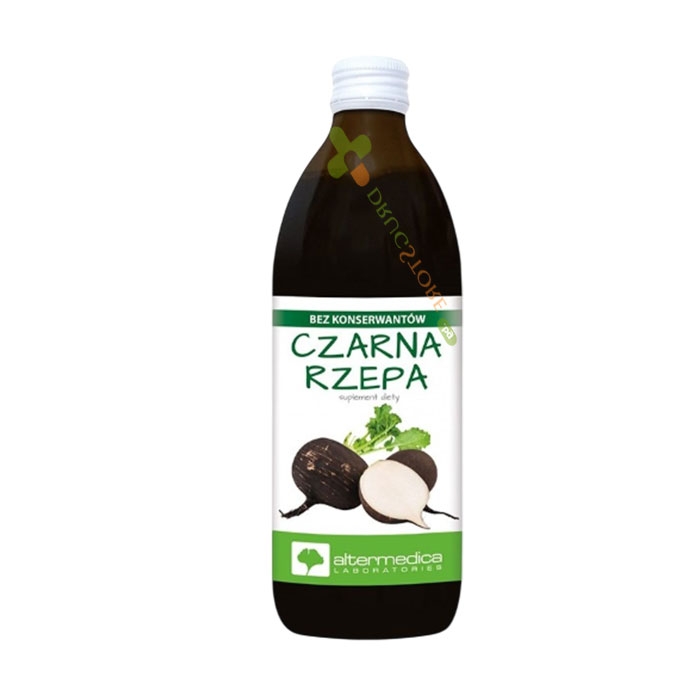 АЛТЕР МЕДИКА СОК ОТ ЧЕРНА РЯПА + ВИТАМИН С 500 мл / ALTER MEDICA BLACK TURNIP JUICE + VITAMIN WITH