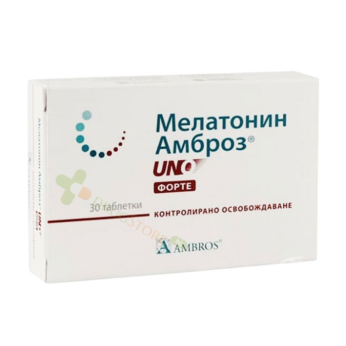 МЕЛАТОНИН АМБРОЗ УНО ФОРТЕ таблетки 1 мг 30 броя / AMBROS MELATONIN AMBROS UNO FORTE