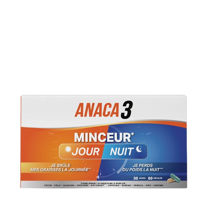 ПРОГРАМА ЗА ОПТИМАЛНО ТЕЛЕСНО ТЕГЛО ДЕН И НОЩ капсули 60 броя / ANACA 3 PLAN BODY WEIGHT DAY AND NIGHT