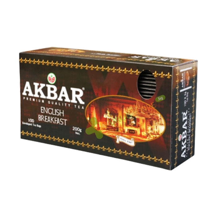 АНГЛИЙСКА ЗАКУСКА ЧАЙ АКБАР филтър в плик 20 броя / AKBAR ENGLISH BREAKFAST BLACK TEA