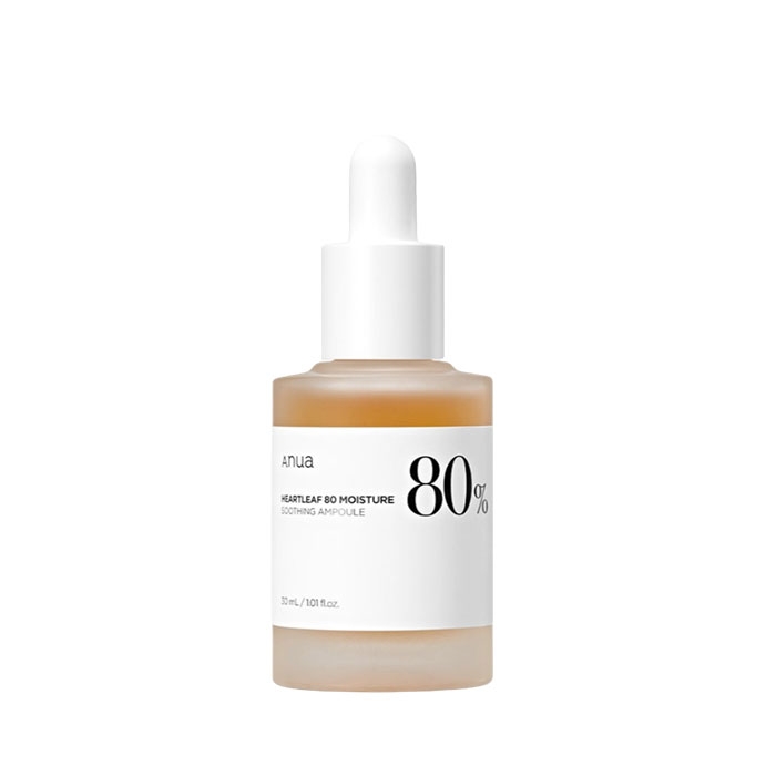 УСПОКОЯВАЩА АМПУЛА ЗА ЛИЦЕ С ХУТИНИЯ HEARTLEAF 80% 30 мл / ANUA HEARTLEAF 80% SOOTHING AMPOULE