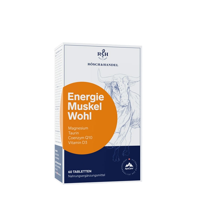 АПОКЕЪР ЗА ЕНЕРГИЯ И ТОНУС таблетки 60 броя / ROSCH &amp; HANDEL APOCARE ENERGIE UND MUSKELWOHL