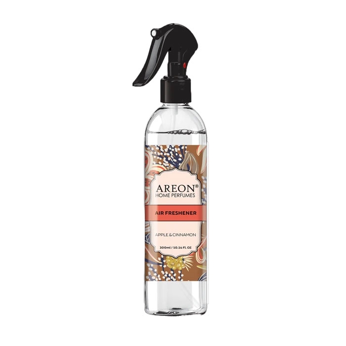 АРЕОН АРОМАТИЗАТОР СПРЕЙ APPLE &amp; CINNAMON 300 мл / AREON AIR FRESHENER APPLE &amp; CINNAMON