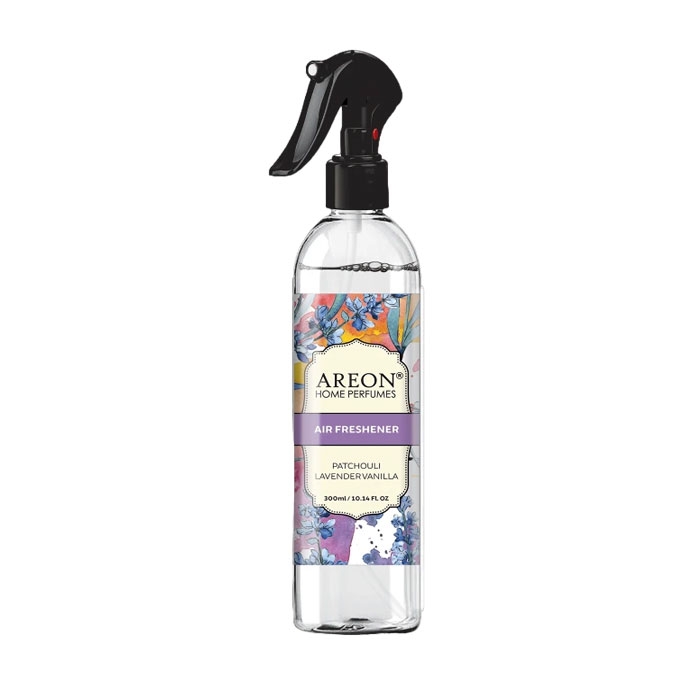 АРЕОН АРОМАТИЗАТОР СПРЕЙ PATCHOULI, LAVENDER, VANILLA 300 мл / AREON AIR FRESHENER PATCHOULI, LAVENDER, VANILLA