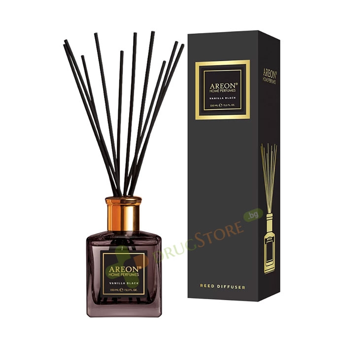 АРЕОН АРОМАТИЗАТОР ПРЕМИУМ VANILLA BLACK 150 мл / AREON REED DIFFUSER VANILLA BLACK
