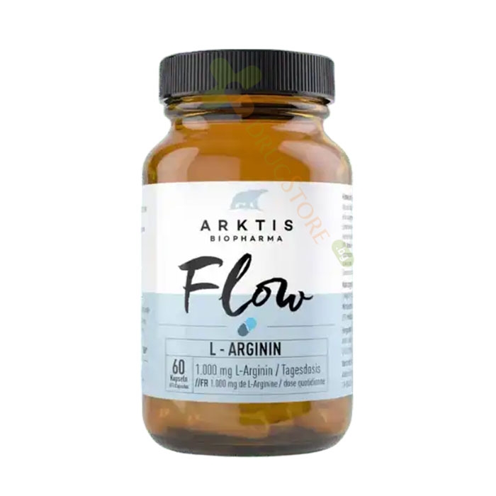 АРКТИС БИОФАРМА ФЛОУ L-АРГИНИН капсули 60 броя / ARKTIS BIOPHARMA FLOW L-ARGININE