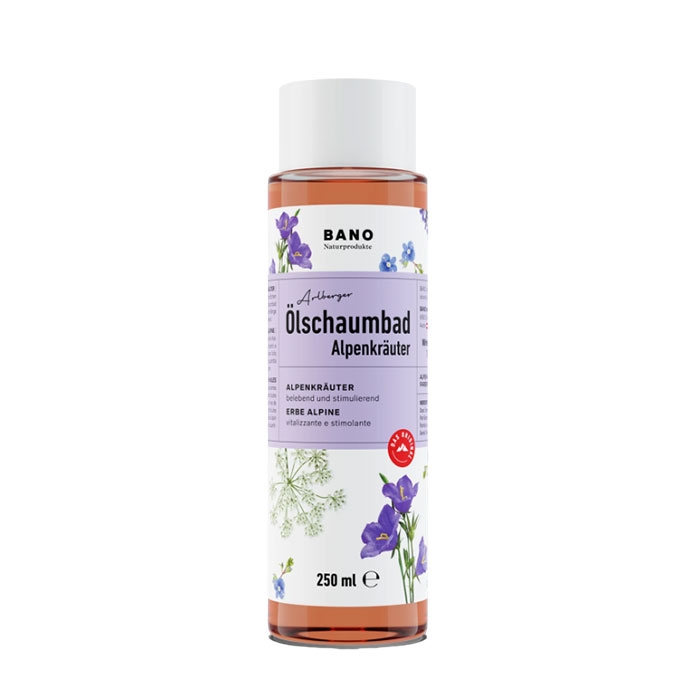 АРЛБЕРГЕР АЛПИЙСКО ДУШ ОЛИО С АРОМАТ НА СВЕЖИ БИЛКИ 250 мл / BANO HEALTHCARE ARLBERGER SHOWER OIL WITH FRESH HERBS SCENT