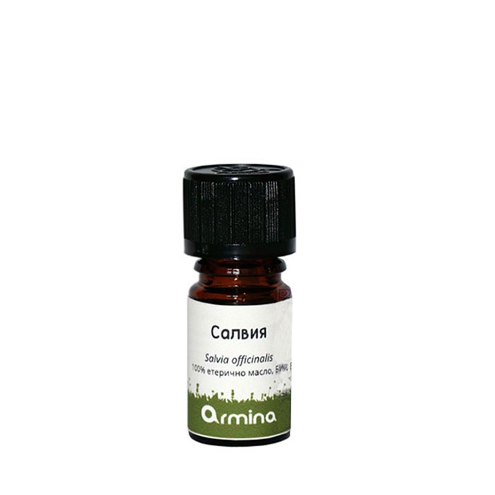 АРМИНА БИО ЕТЕРИЧНО МАСЛО САЛВИЯ 5 мл. / ARMINA BIO ESSENTIAL SALVIA OIL