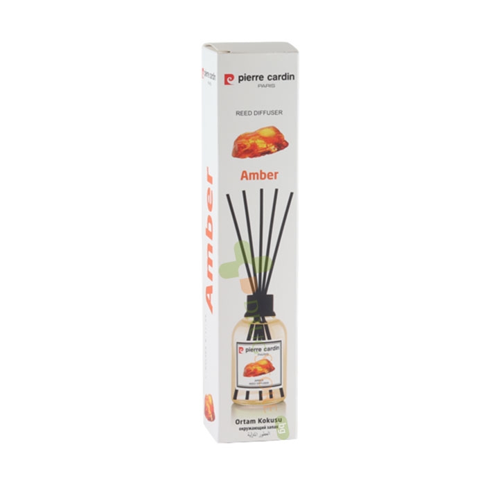 АРОМА ДИФУЗЕР С ПРЪЧИЦИ АМБЪР 110 мл / PIERRE CARDIN REED DIFFUSER AMBER