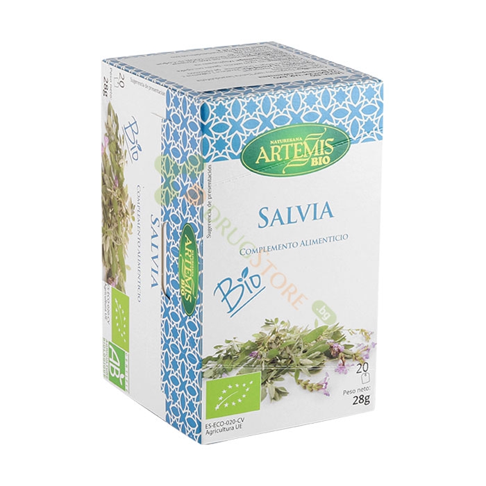 АРТЕМИС БИО ЧАЙ САЛВИЯ филтър 20 броя / ARTEMIS BIO TEA SALVIA