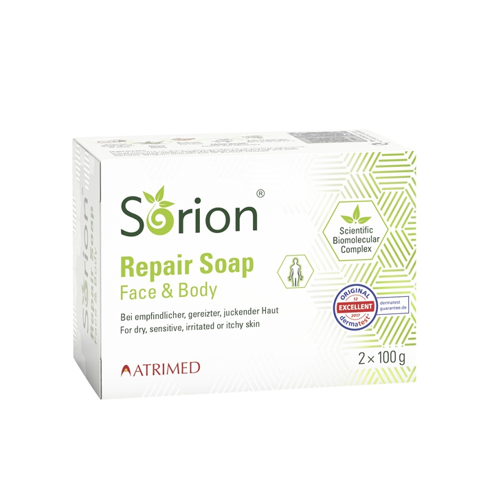 СОРИОН САПУН ЗА ЛИЦЕ И ТЯЛО 100 г 2 броя / ATRIMED SORION SOAP FACE AND BODY