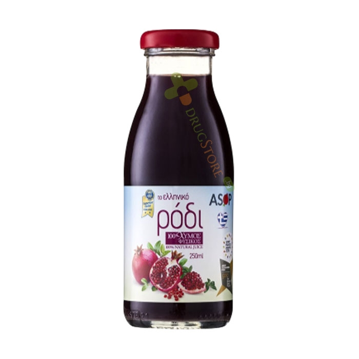 АСОП 100% НАТУРАЛЕН СОК ОТ НАР 250 мл / ASOP 100% POMEGRANATE NATURAL JUICE