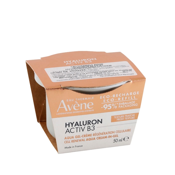 АВЕН ХИАЛУРОН АКТИВ B3 АКВА ГЕЛ-КРЕМ ПЪЛНИТЕЛ 50 мл / AVENE HYALURON ACTIVE B3 ECO REFILL CELL RENEWAL GEL-CREAM