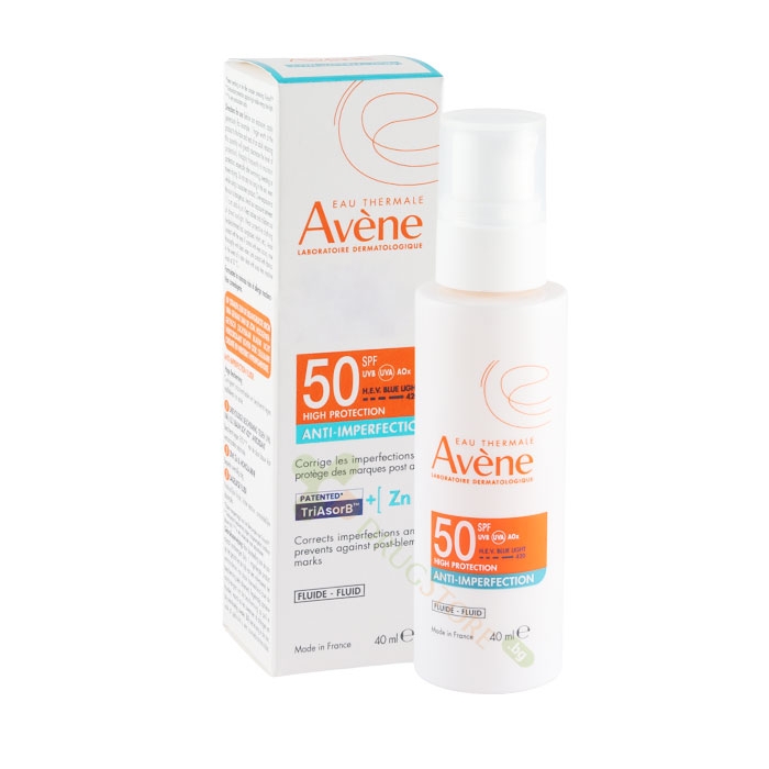 АВЕН СЛЪНЦЕЗАЩИТЕН ФЛУИД ПРИ НЕСЪВЪРШЕНСТВА SPF50 40 мл / AVENE ANTI-IMPERFECTION FLUID SPF50
