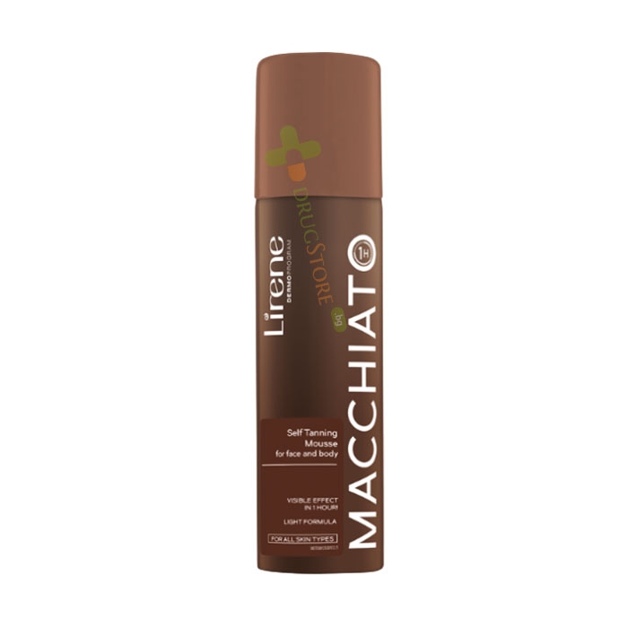 АВТОБРОНЗАНТ МУС ПЯНА ЗА ЛИЦЕ И ТЯЛО МАКИАТО 150 мл / LIRENE SELF-TANNING MOUSSE FOR FACE &amp; BODY
