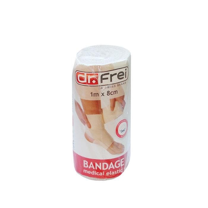 БИНТ ЛАСТИЧЕН 8 см. x 1 м. / DR. FREI ELASTIC SUPPORT BANDAGE 8 sm. x 1 m.
