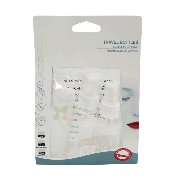 Б-МАКС БЕЙСИКЕЪР КОМПЛЕКТ ФЛАКОНИ ЗА ПЪТ / B-MAX BASICARE TRAVEL BOTTLES