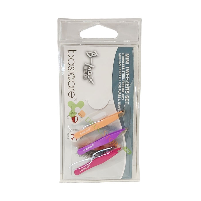 Б-МАКС КОМПЛЕКТ МИНИ ПИНСЕТИ 3 броя модел 19315 / B-MAX MINI TWEEZERS SET