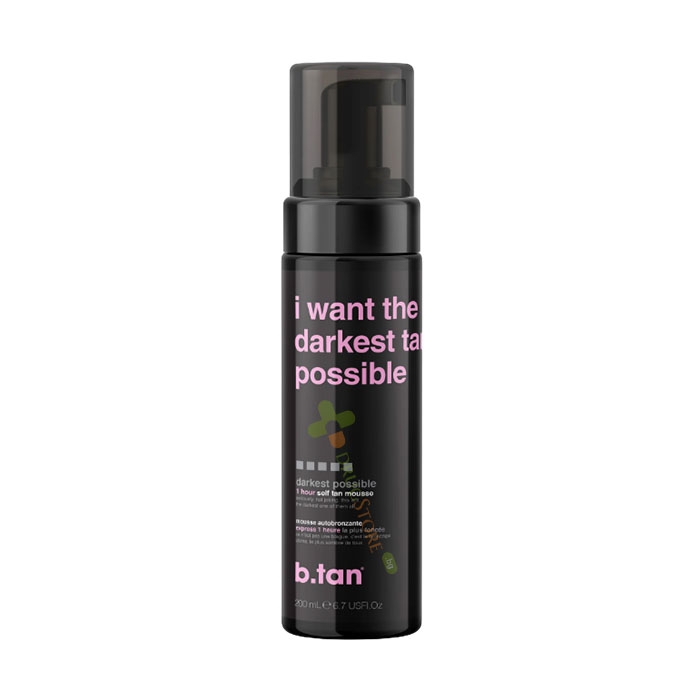МУС АВТОБРОНЗАНТ I WANT THE DARKEST TAN POSSIBLE ВЪЗМОЖНО НАЙ-ТЪМЕН 200 мл / B. TAN MOUSSE AUTOBRONZANT I WANT THE DARKEST TAN POSSIBLE