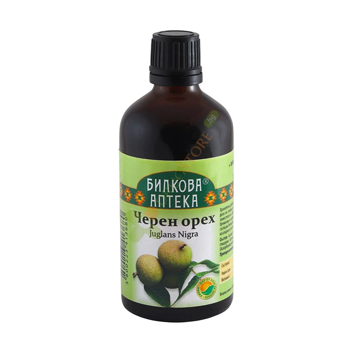 БИЛКОВА АПТЕКА ТИНКТУРА ЧЕРЕН ОРЕХ + ВИТАМИН C 100 мл / BIOHERBA BILKOVA APTEKA CHEREN OREH + VITAMIN C TINCTURE