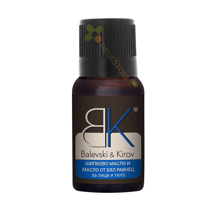 ШИПКОВО МАСЛО + БЯЛ РАВНЕЦ - БИО БАЛЕВСКИ И КИРОВ 100 мл / BALEVSKI &amp; KIROV ROSEHIP OIL + ACHILLEA MILLEFOLIUM - BIO